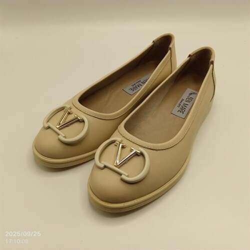 2002 Bej Hakiki Deri Babet – Metal Aksesuarlı - 4