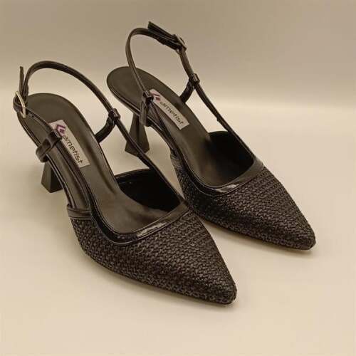 Abbey Siyah İnce Topuklu Ayakkabı - 2