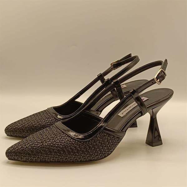 Abbey Siyah İnce Topuklu Ayakkabı - 4