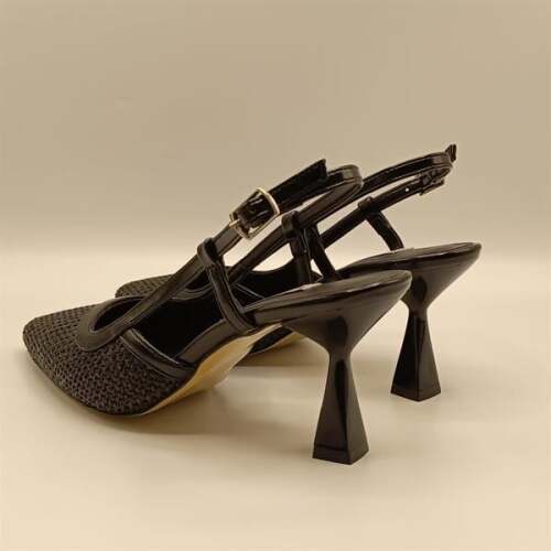 Abbey Siyah İnce Topuklu Ayakkabı - 5