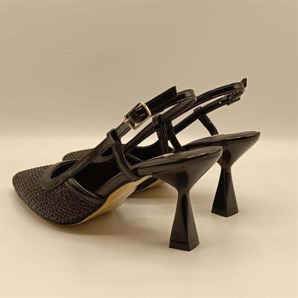 Abbey Siyah İnce Topuklu Ayakkabı - 5