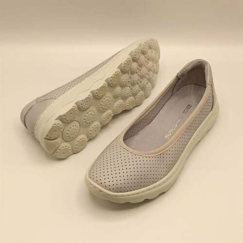 Adela Mavi Deri Günlük Kadın Ayakkabı - 5