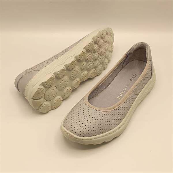 Adela Mavi Deri Günlük Kadın Ayakkabı - 5