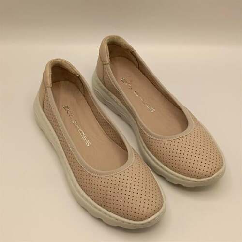 Adela Pudra Deri Günlük Kadın Ayakkabı - 2