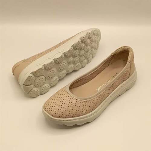 Adela Pudra Deri Günlük Kadın Ayakkabı - 5