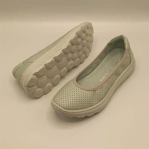 Adela Turkuaz Deri Günlük Kadın Ayakkabı - 5