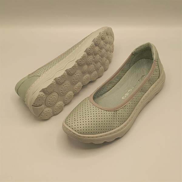 Adela Turkuaz Deri Günlük Kadın Ayakkabı - 5