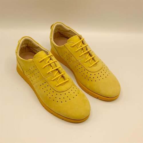 Agna Sarı Nubuk Kadın Loafer - 2