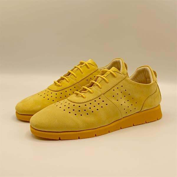 Agna Sarı Nubuk Kadın Loafer - 4