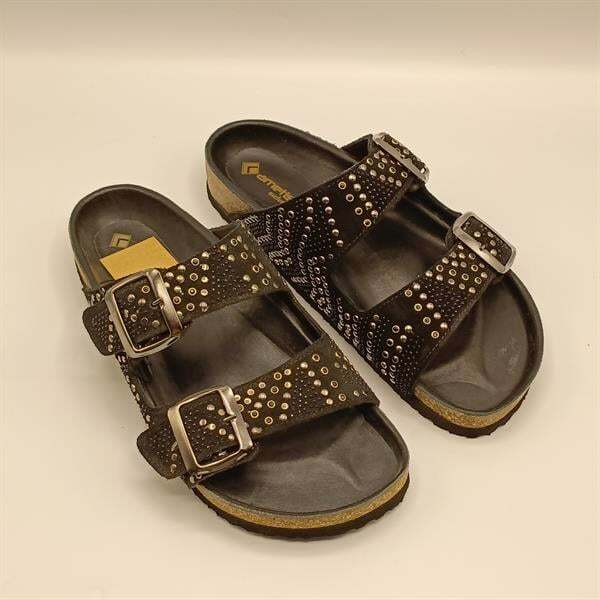 Aidan Siyah Mantar Taban Ortopedik Terlik - 2