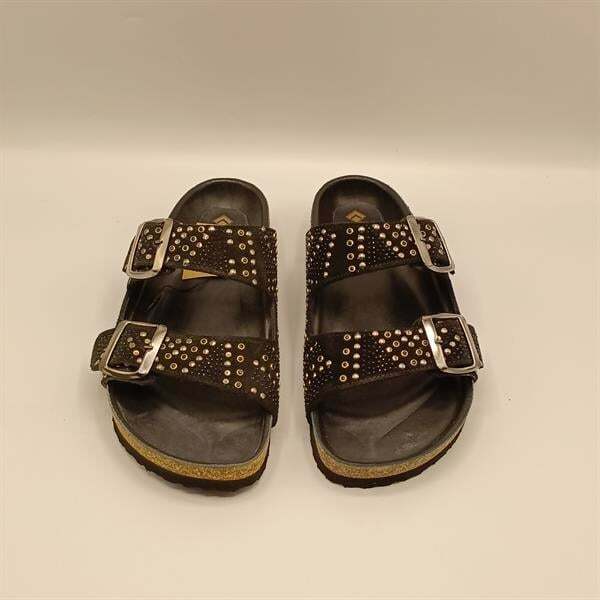 Aidan Siyah Mantar Taban Ortopedik Terlik - 3