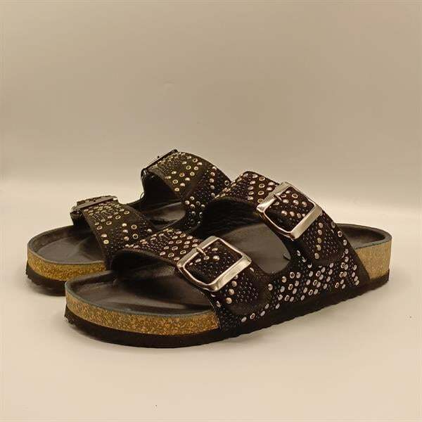 Aidan Siyah Mantar Taban Ortopedik Terlik - 4