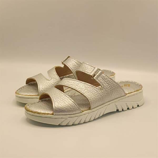 Alda Gümüş Deri Comfort  Kadın Terlik - 4