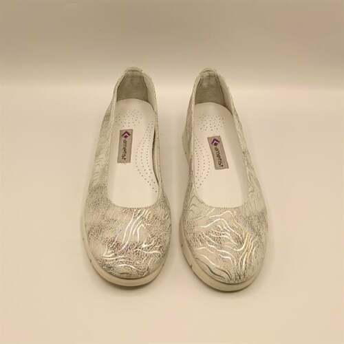 Alena Gümüş Deri Babet - 3