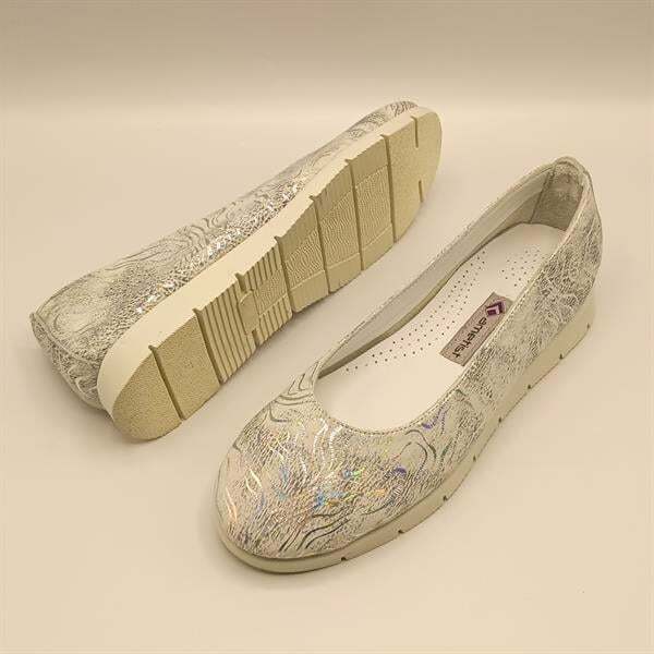 Alena Gümüş Deri Babet - 5