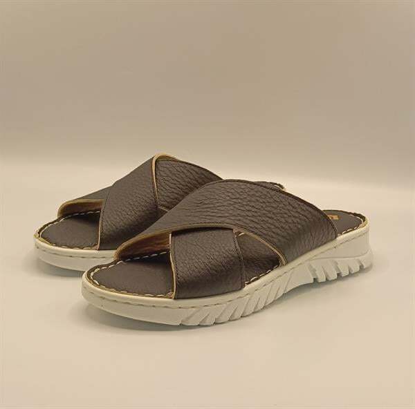 Alessia Siyah Deri Comfort Kadın  Terlik - 4