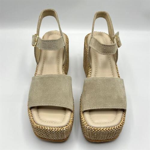 Ametist Exclusive Agatha Bej Süet Dolgu Topuk Kadın Sandalet - 3