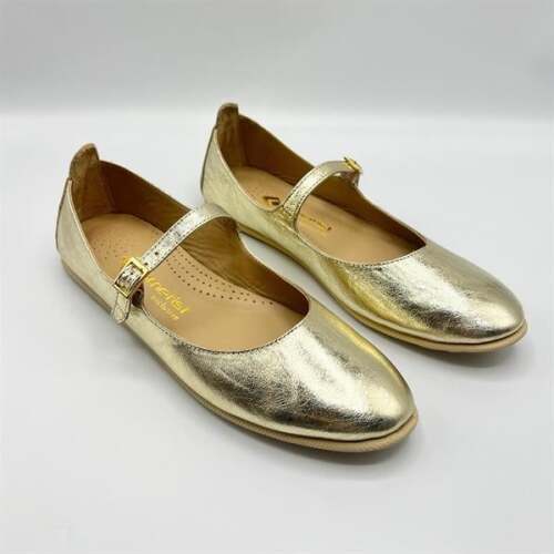 Ametist Exclusive Beylis Gold Deri Babet – Hafif, Esnek, Bilekten Bağlamalı - 2