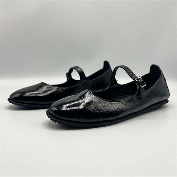 Ametist Exclusive Beylis Siyah Deri Babet - 4