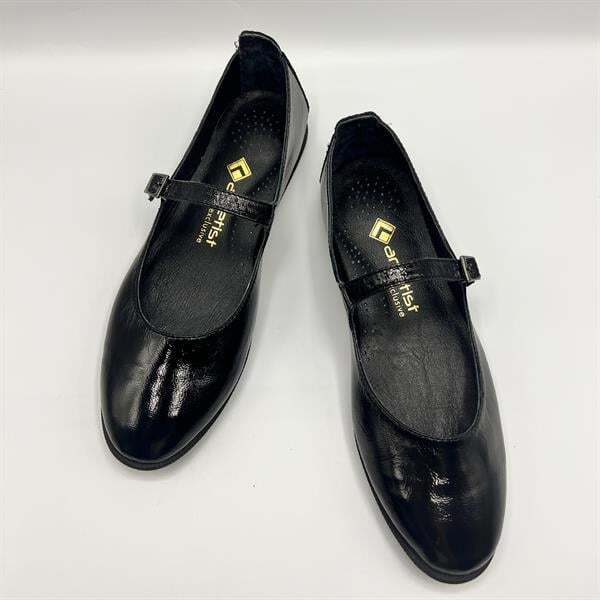 Ametist Exclusive Beylis Siyah Deri Babet - 5