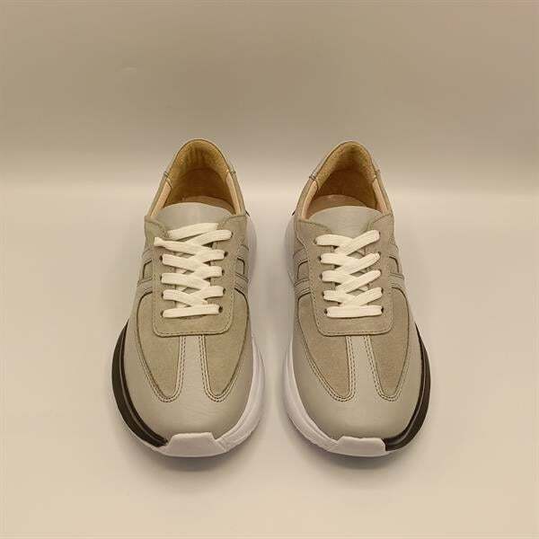 Ametist Exclusive Comodo Gri Kadın Deri Sneakers – Şık & Konforlu Tasarım - 3