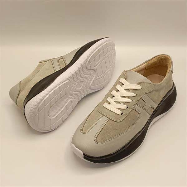 Ametist Exclusive Comodo Gri Kadın Deri Sneakers – Şık & Konforlu Tasarım - 5