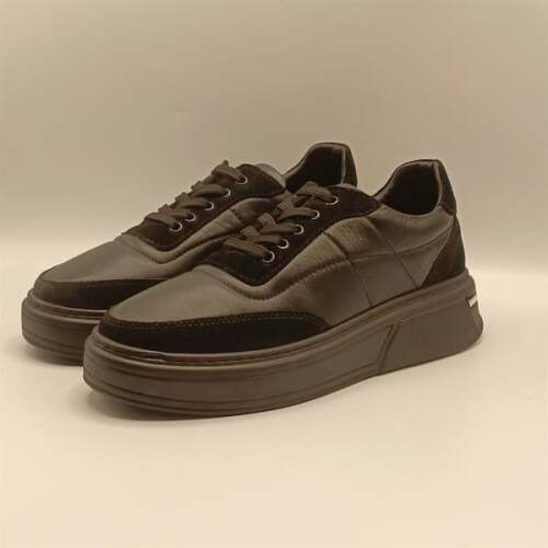 Ametist Exclusive Lena Siyah Kadın Deri Spor Ayakkabı – 4 Mevsim Konfor - 4