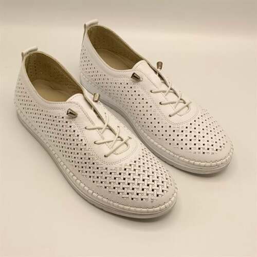 Ametist Exclusive Lugano Beyaz Hakiki Deri Kadın Sneaker – El İşçiliği ve Konfor - 2