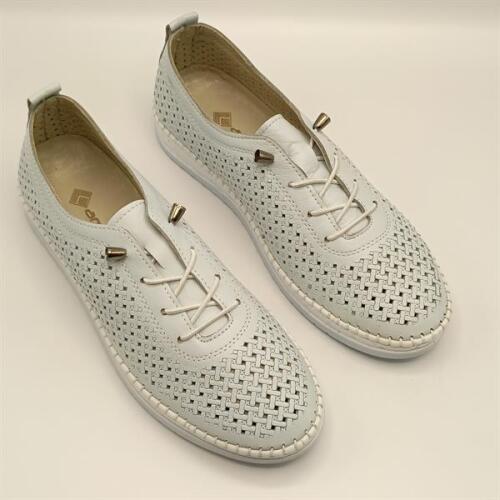 Ametist Exclusive Lugano Mavi Hakiki Deri Kadın Sneaker – El İşçiliği ve Konfor - 2