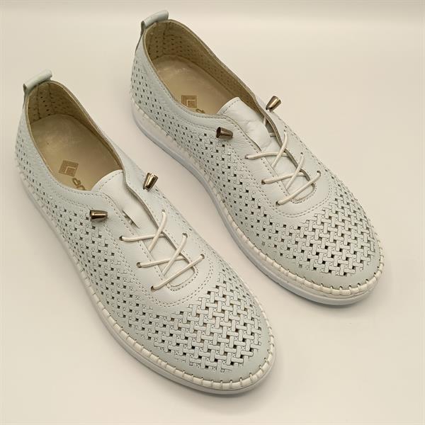 Ametist Exclusive Lugano Mavi Hakiki Deri Kadın Sneaker – El İşçiliği ve Konfor - 2