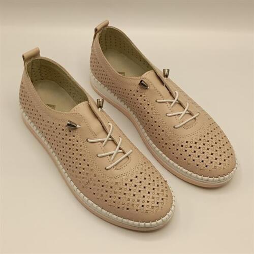 Ametist Exclusive Lugano Pudra Hakiki Deri Kadın Sneaker – El İşçiliği ve Konfor - 2