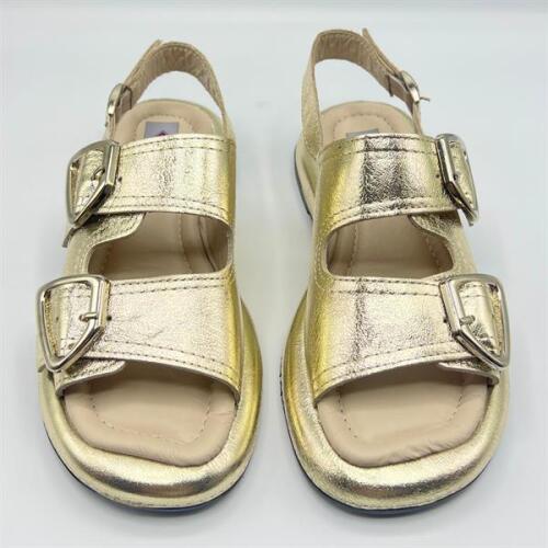 Ametist Exclusive Siesta Gold Hakiki Deri Kadın Sandalet - 3