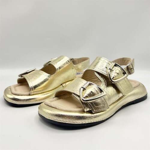 Ametist Exclusive Siesta Gold Hakiki Deri Kadın Sandalet - 4