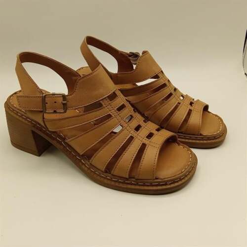 Ametist Exclusive Stabil Taba Topuklu Kadın Sandalet | Konforlu Klasik Tarz - 2