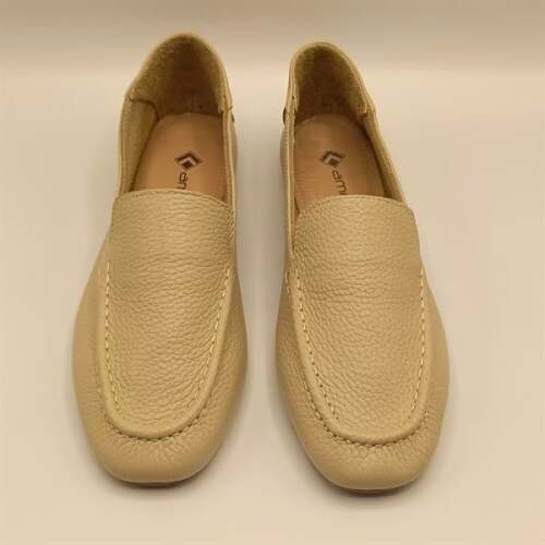 Ametist Exclusive Tina Bej Kadın Hakiki Deri Babet - 3