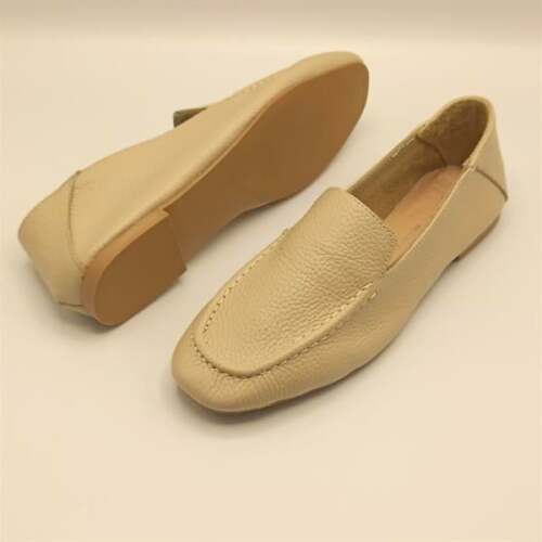 Ametist Exclusive Tina Bej Kadın Hakiki Deri Babet - 5