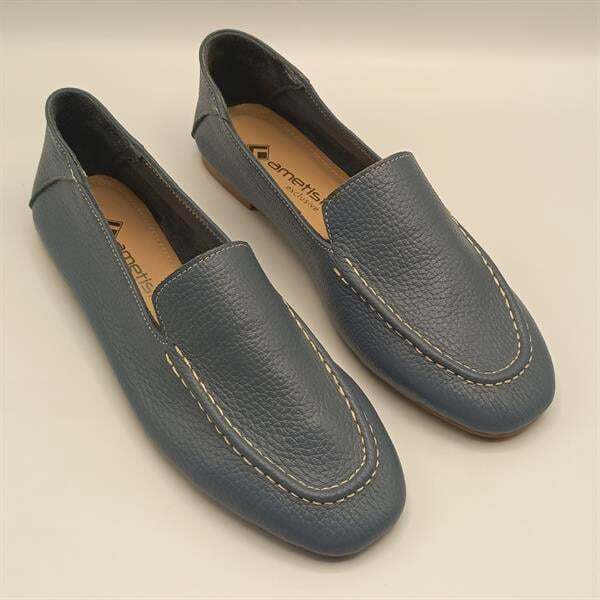 Ametist Exclusive Tina Mavi Kadın Hakiki Deri Babet - 2