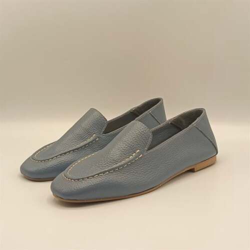 Ametist Exclusive Tina Mavi Kadın Hakiki Deri Babet - 4