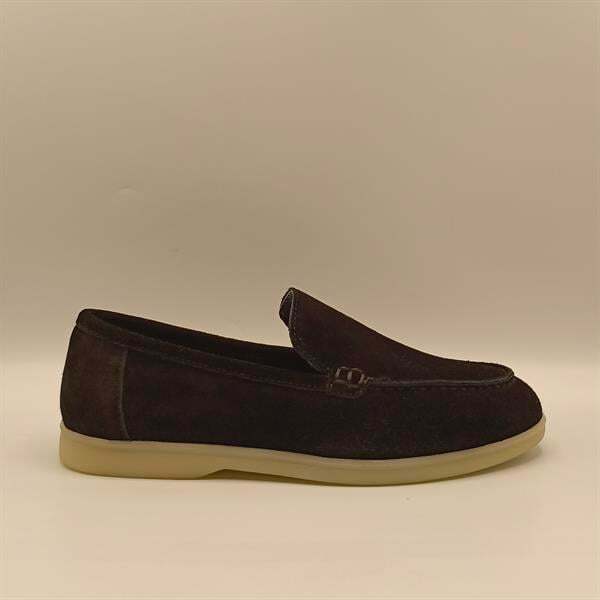 Amy Siyah Süet Kadın Loafer Ayakkabı - 1