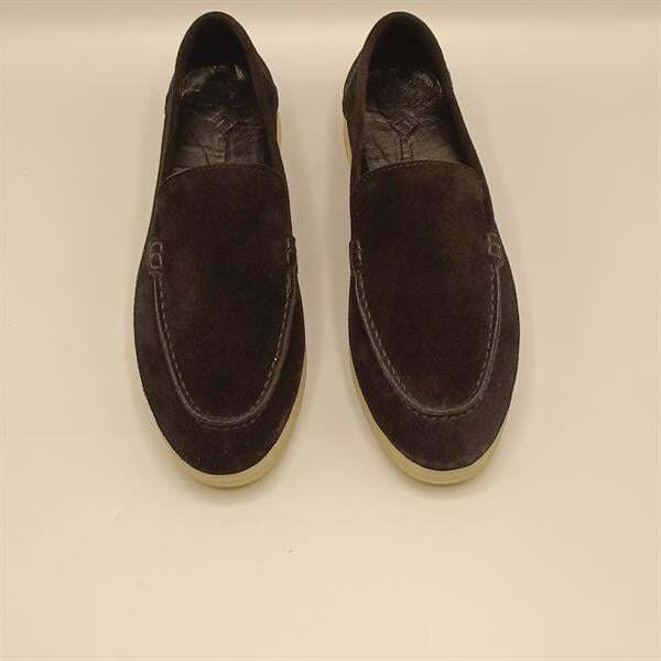 Amy Siyah Süet Kadın Loafer Ayakkabı - 3