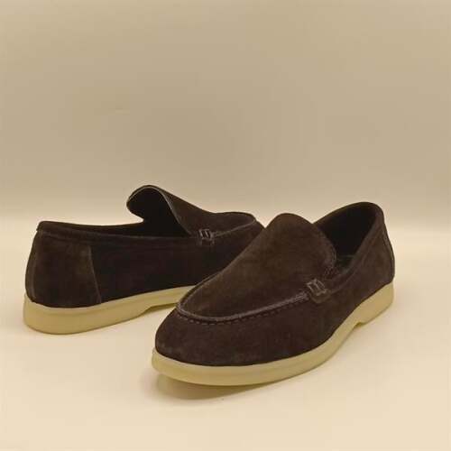 Amy Siyah Süet Kadın Loafer Ayakkabı - 5