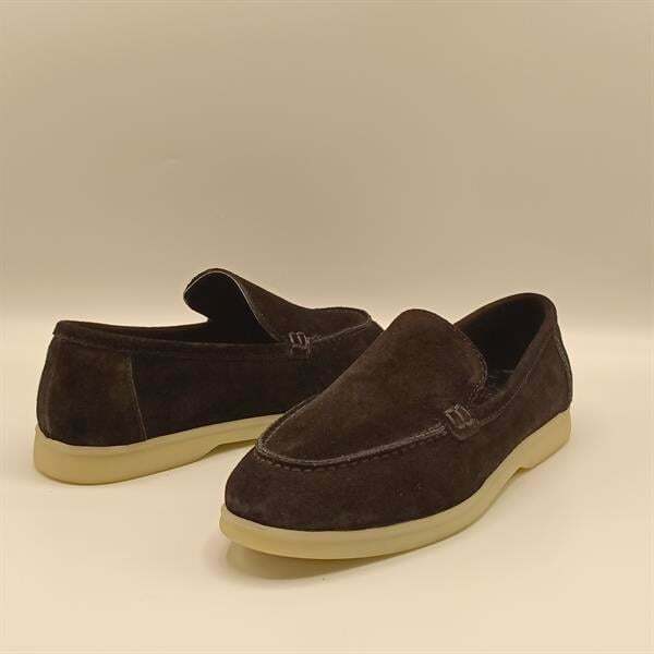 Amy Siyah Süet Kadın Loafer Ayakkabı - 5