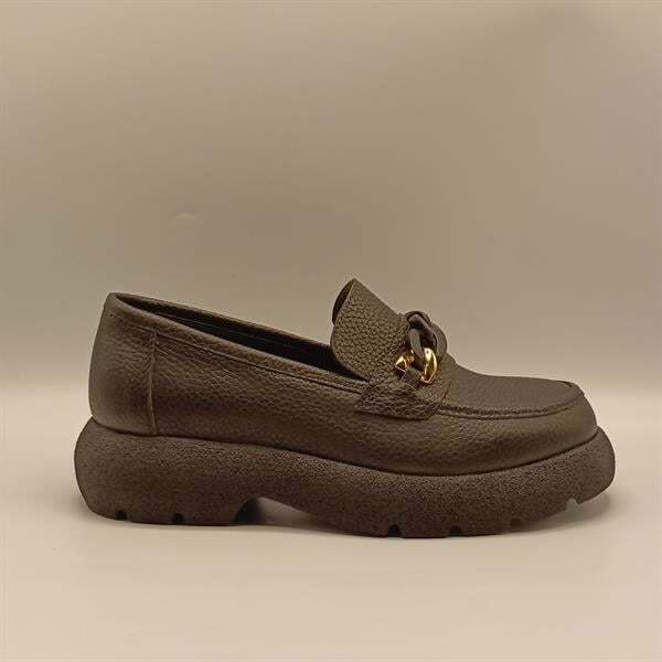 Anatolia Siyah Deri Kadın Günlük Ayakkabı - 1