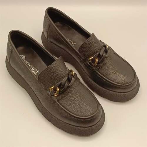 Anatolia Siyah Deri Kadın Günlük Ayakkabı - 2