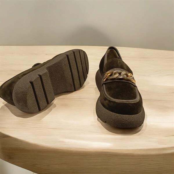 Anatolia Siyah Süet Kadın Günlük Ayakkabı - 5