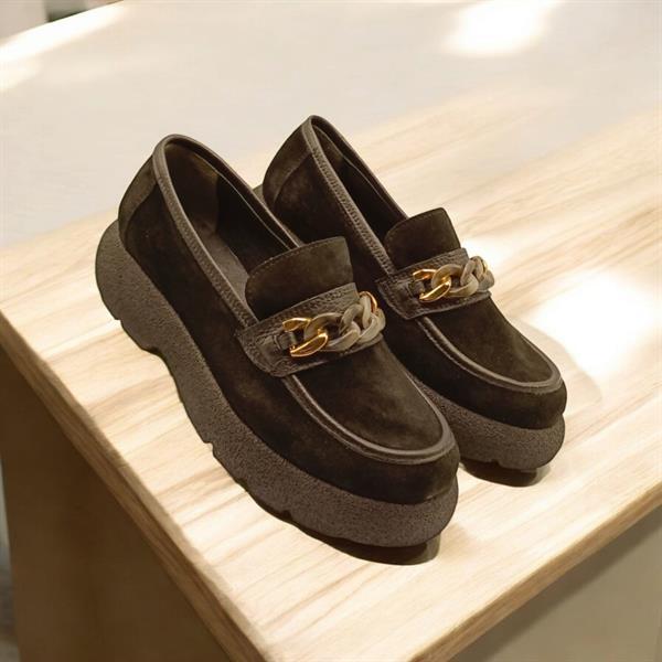 Anatolia Siyah Süet Kadın Günlük Ayakkabı - 6