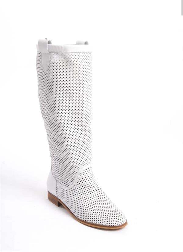 Apolline Yazlık Beyaz Kadın Çizme - 2