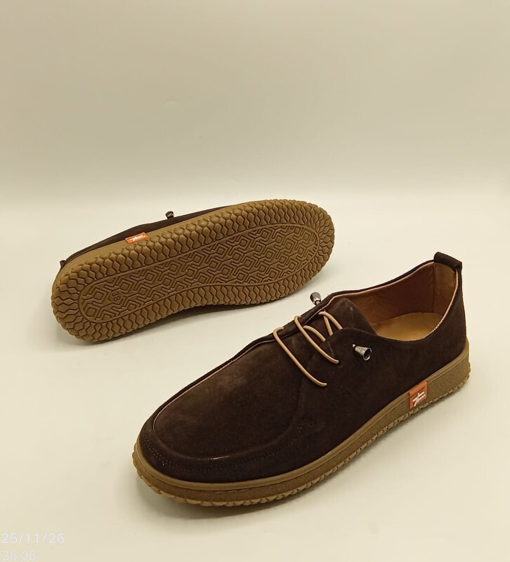 Ariss Acı Kahve Süet Gerçek Deri Kadın Günlük Ayakkabı – Hafif Esnek Kauçuk Taban - 8