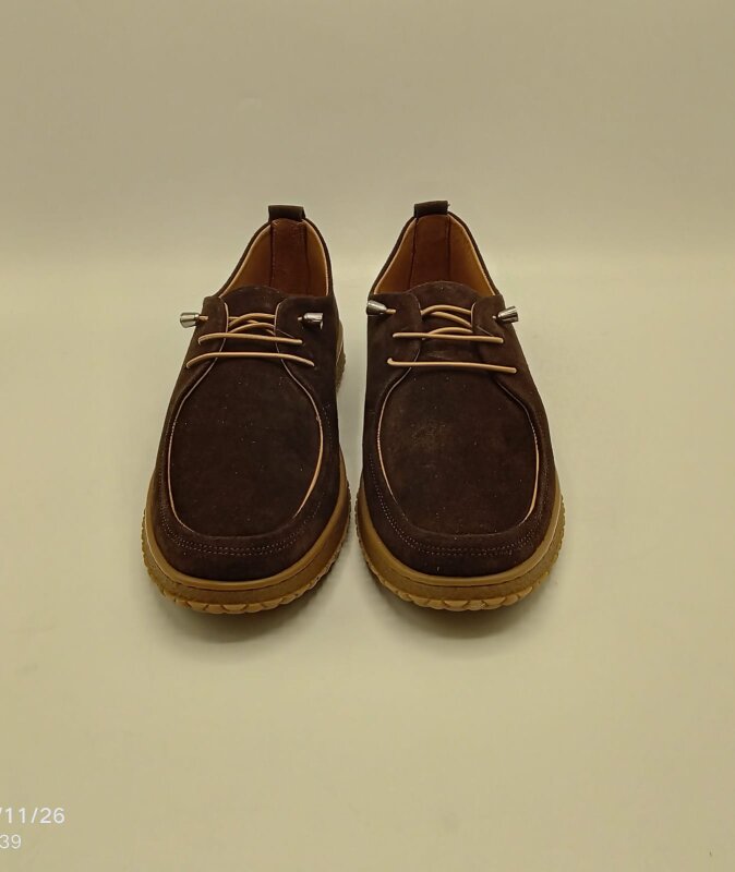 Ariss Acı Kahve Süet Gerçek Deri Kadın Günlük Ayakkabı – Hafif Esnek Kauçuk Taban - 6