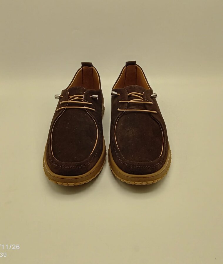 Ariss Acı Kahve Süet Gerçek Deri Kadın Günlük Ayakkabı – Hafif Esnek Kauçuk Taban - 6